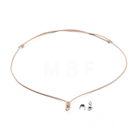 Adjustable Korean Waxed Polyester Cord Necklace Making AJEW-JB00510-02-1