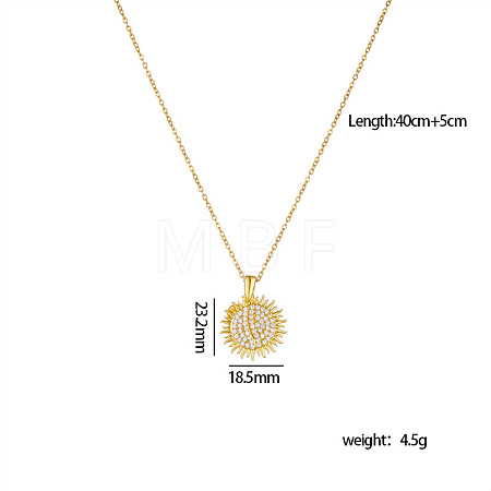 Brass Micro Pave Cubic Zirconia Openable Blank Locket Pendant Necklaces for Engraved Name FS-WG25E25-03-1
