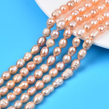 Natural Cultured Freshwater Pearl Beads Strands PEAR-N012-06B-1