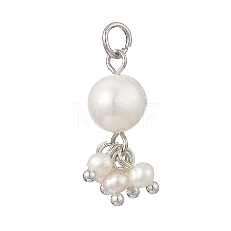 Potato Natural Cultured Freshwater Pearl Pendants PALLOY-JF04749-01-1