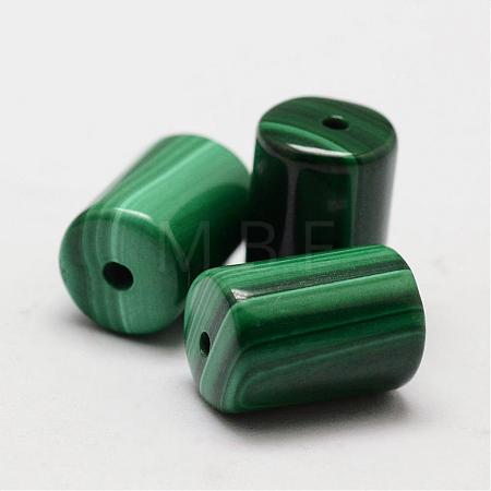 Column Natural Malachite Beads G-I178-01-8x12-1