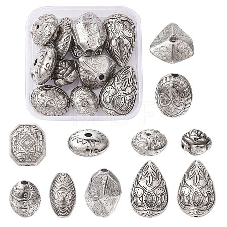 10Pcs Antique Acrylic Beads OACR-YW0001-69-1