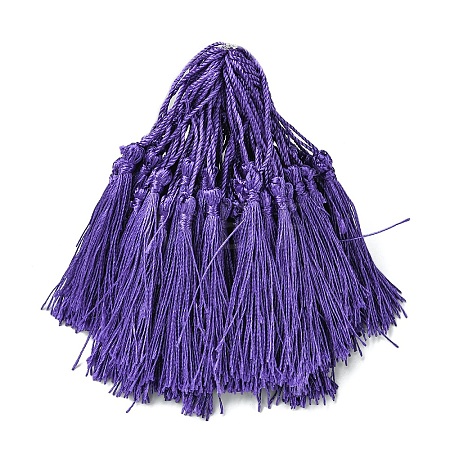 80Pcs Polyester Tassel Decorations DIY-YW0016-25F-1