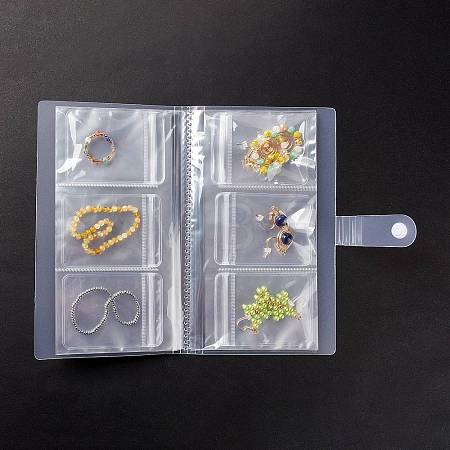Transparent Jewelry Organizer Storage Books AJEW-FS0001-01-1