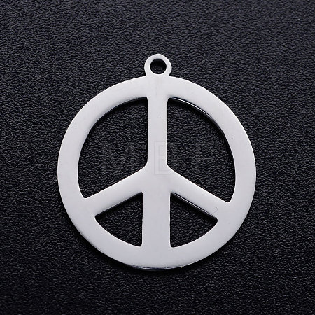 Tarnish Resistant 201 Stainless Steel Pendants STAS-T046-JN266-1-1
