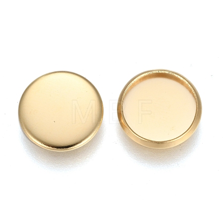 304 Stainless Steel Plain Edge Bezel Cups STAS-E460-10G-10MM-1