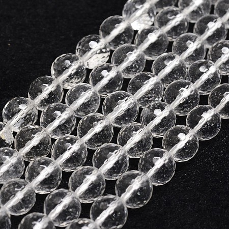 Natural Crystal Beads Strands G-G736-05-6mm-1