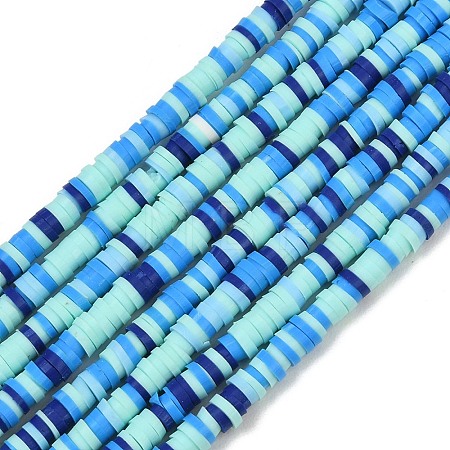 Handmade Polymer Clay Beads Strands PY-CBA18ED-02F-1
