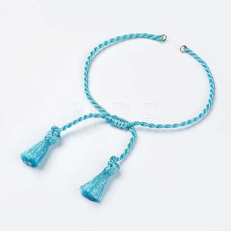 Polyester DIY Braided Bracelet Making MAK-K018-A05-1
