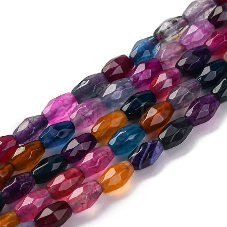 Natural Dragon Veins Agate Beads Strands G-G177-A03-01-1