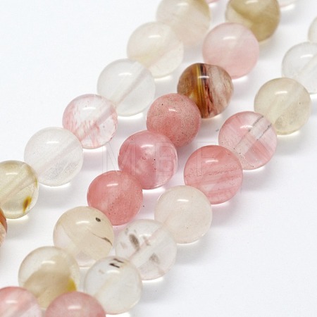 Tigerskin Glass Beads Strands G-I199-16-6mm-1