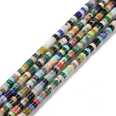 Natural & Synthetic Gemstone Beads Strands G-P468-02-1