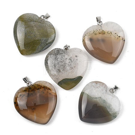 Natural Agate Pendants GG-K002-12A-26-1
