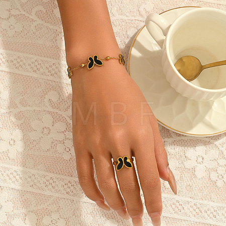 Women's Stainless Steel Bracelets & Rings NS6611-1