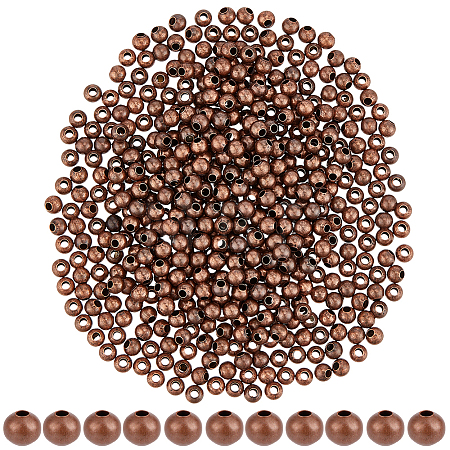 500Pcs Brass Beads FIND-PA0001-69R-1