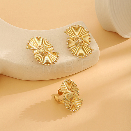 Alloy Stud Earrings & Cuff Rings FS-WGD31BF-14-1