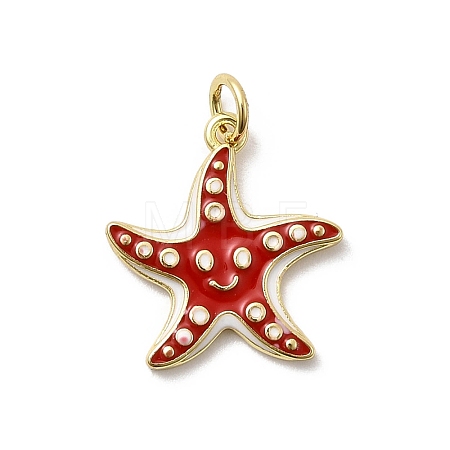 Brass Enamel Pendants KK-P338-03C-G01-1