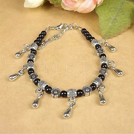 Bohemian Teardrop Alloy Charm Bracelets WG9243-1-1