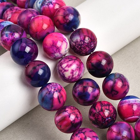 Natural Agate Beads Strands G-Z145-B01-14mm-D-1