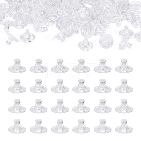 100Pcs Silicone Ear Nuts SIL-TADJ0001-11-1