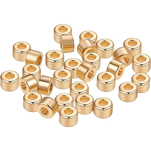 Brass Beads KK-BC0004-19G-1