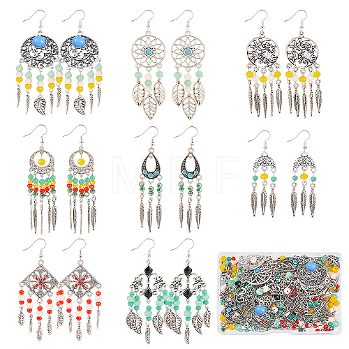 DIY Bohemia Chandelier Earring Making Kit DIY-SC0020-97-1