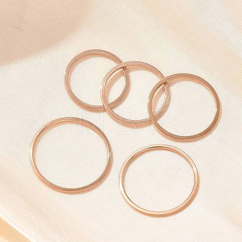 304 Stainless Steel Plain Band Rings STAS-I160-F-KCG-1