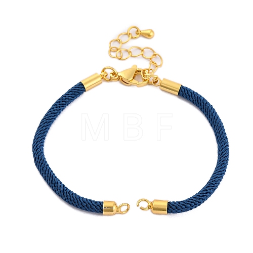 Nylon Cords Bracelet Makings Fit for Connector Charms AJEW-P116-02G-41-1