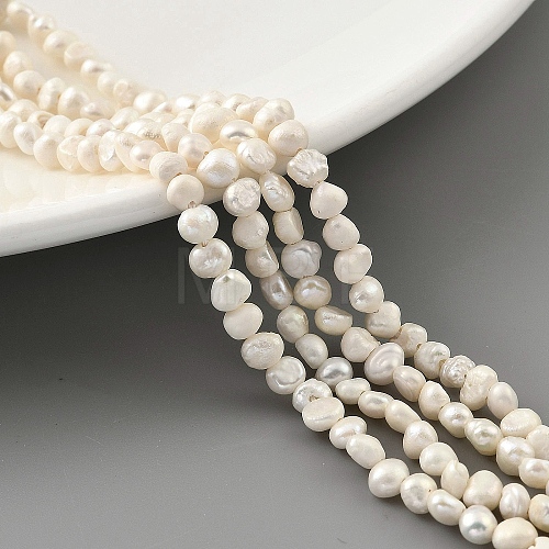 Natural Cultured Freshwater Pearl Beads Strands PEAR-A006-01A-1