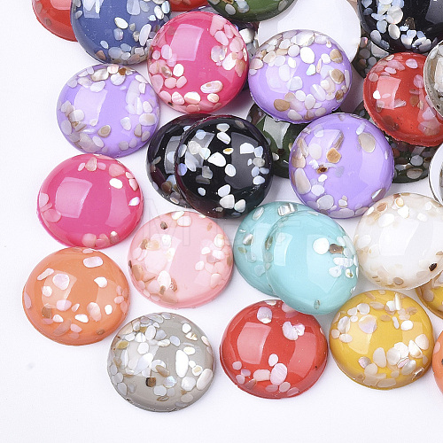 Translucent Resin Cabochons RESI-S364-44E-M-1