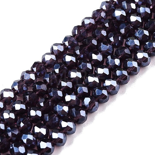 Electroplate Glass Beads Strands EGLA-A044-T3mm-A15-1