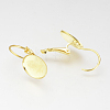 (Holiday Stock-Up Sale)Brass Leverback Earrings Settings KK-Q675-61-1