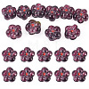 10Pcs Transparent Handmade Bumpy Lampwork Beads LAMP-TADJ0001-48A-1
