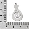 304 Stainless Steel Pendants STAS-H247-13P-3