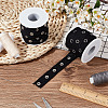 5 Yards Alloy Snap Button Tape Trim Polyester Ribbons DIY-OC0011-27B-5