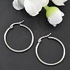 Non-Tarnish 304 Stainless Steel Hoop Earrings for Women EJEW-X0015-02P-02-2