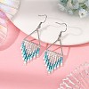 Glass Dangle Earrings EJEW-MZ00813-3