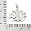 201 Stainless Steel Pendants STAS-A090-09P-3
