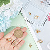 10Pcs 2 Styles Brass Clear Cubic Zirconia Pendants KK-BBC0005-43-3