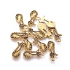 Tibetan Style Alloy Kitten Pendant Settings for Enamel PALLOY-A15359-AG-1