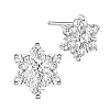 SHEGRACE Rhodium Plated 925 Sterling Silver Ear Studs JE561A-1