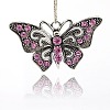 Vintage Butterfly Pendant Necklace Findings TIBE-M001-80E-1