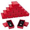 25Pcs Rhombus Textured Cardboard Jewelry Boxes CBOX-UN0001-01A-1