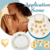12Pcs 12 Styles Brass Charms KK-PH0014-82-5