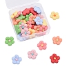 35Pcs 7 Colors Resin Frosted Cabochons CRES-CJ0001-24-4