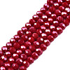 Electroplate Glass Beads Strands EGLA-A034-P2mm-A22-1