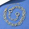 Brass Paperclip Chain Y Lariat Necklaces NJEW-H087-06B-G-2