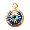 Brass Enamel Pendants KK-U055-12G-02-1