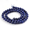 Natural Lapis Lazuli Round Bead Strands G-F231-02-6mm-2