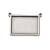304 Stainless Steel Connector Cabochon Settings STAS-Z201-04P-02-1